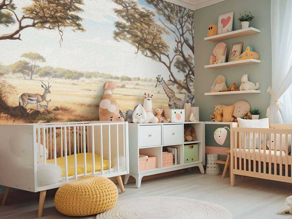 Safari landschap in kleur