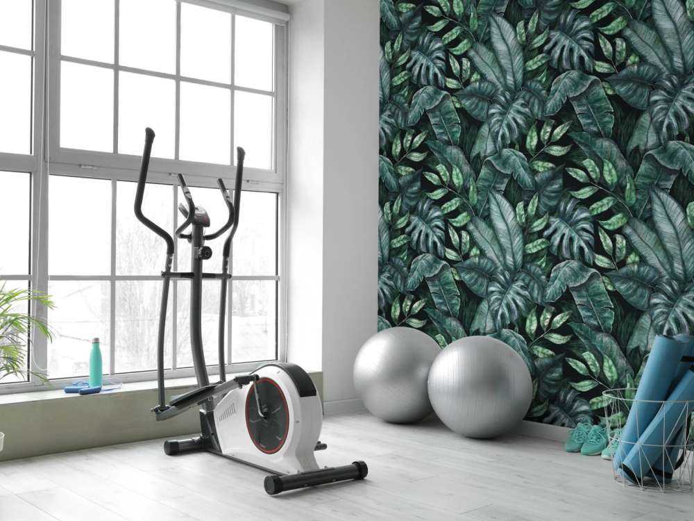 Botanisch patroon met palmbladeren