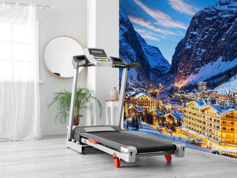 Skioord in de Franse Alpen