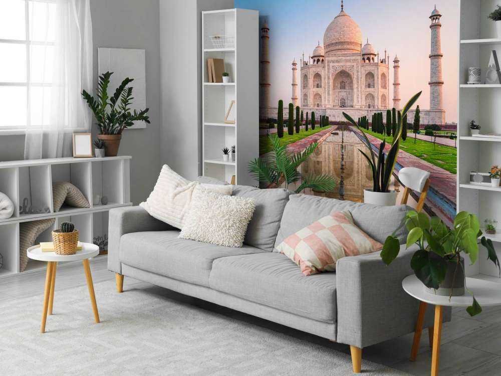 De Taj Mahal vanuit de tuin