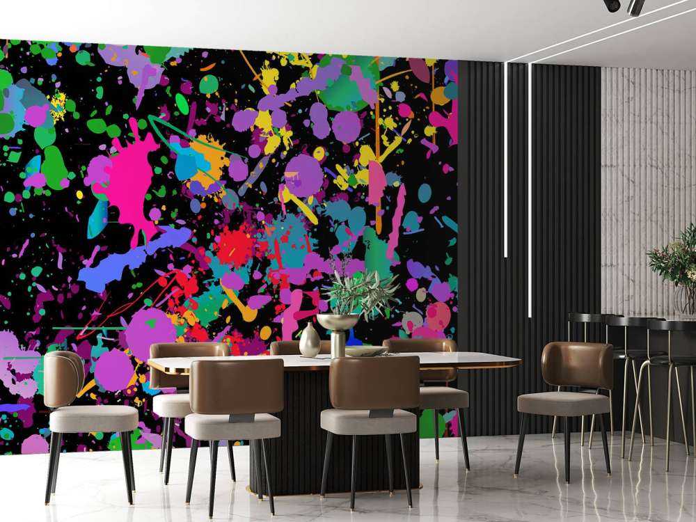 Gekleurde splash graffiti