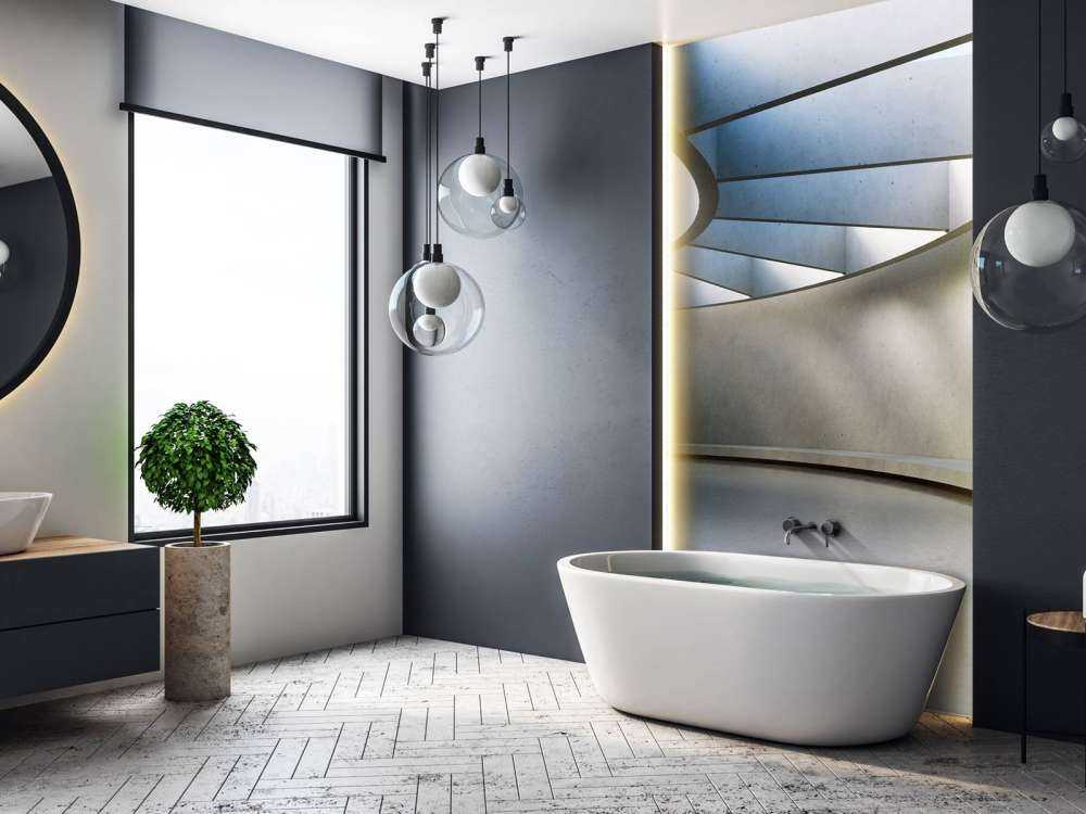 Architectonische betonnen ruimte