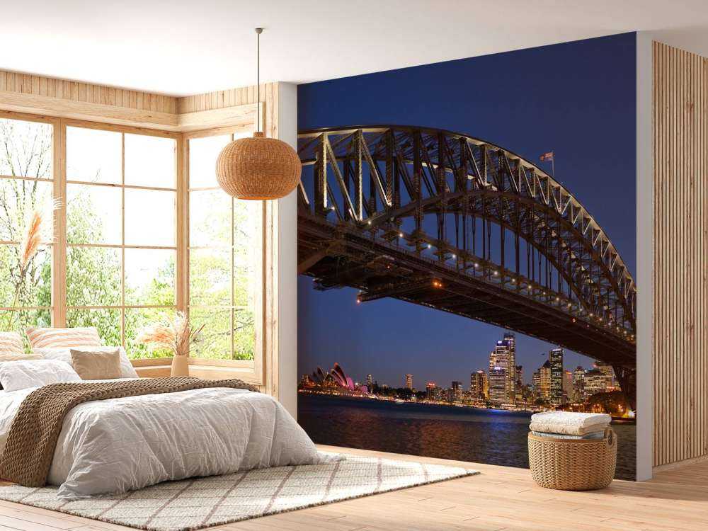 Sydney Harbour Bridge in de avond