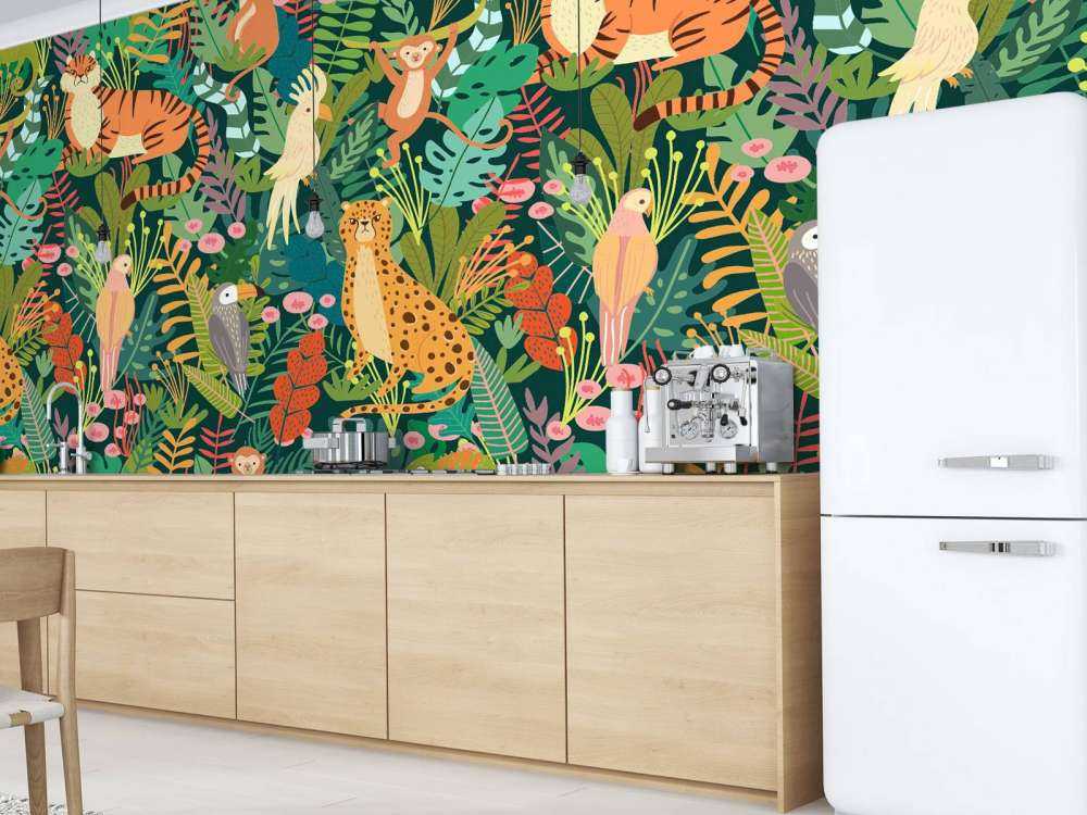 Kleurrijke dieren patroon