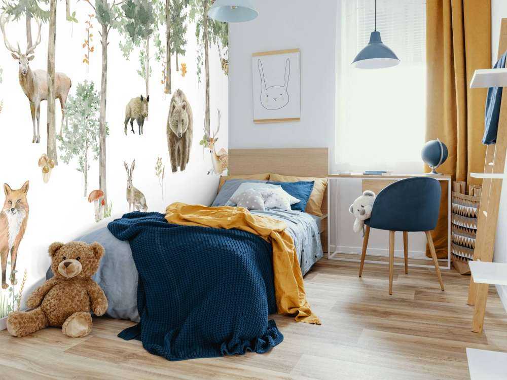 Bosdiertjes van waterverf