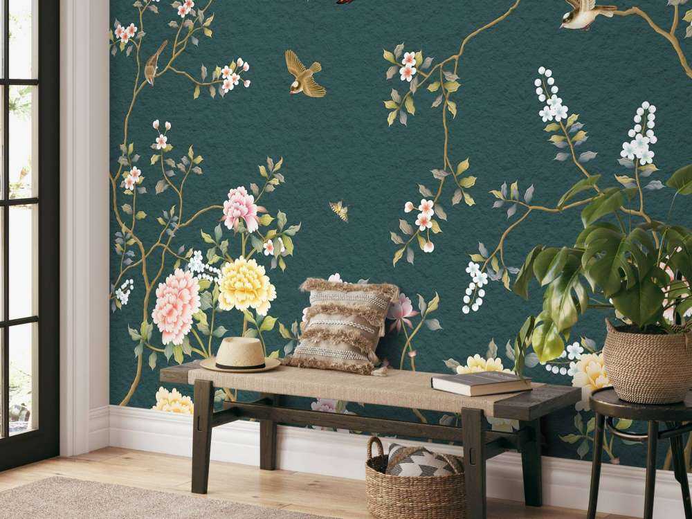 Grote en kleine bloemen