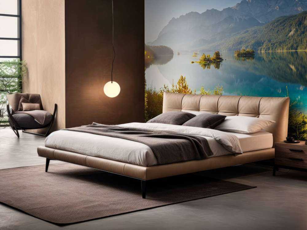 Een zomers berglandschap met een meer