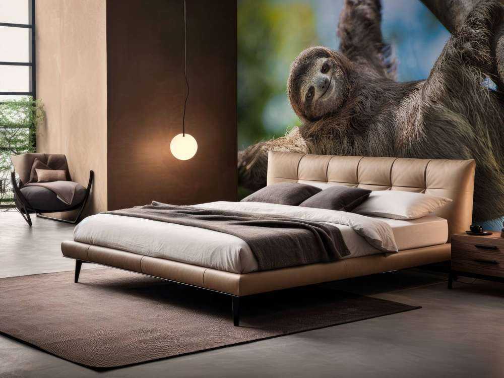 Gelukkige luiaard in het oerwoud