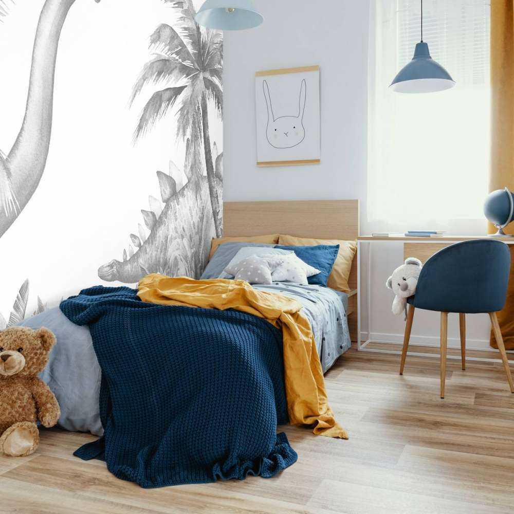 Dinosaurussen in zwart-wit