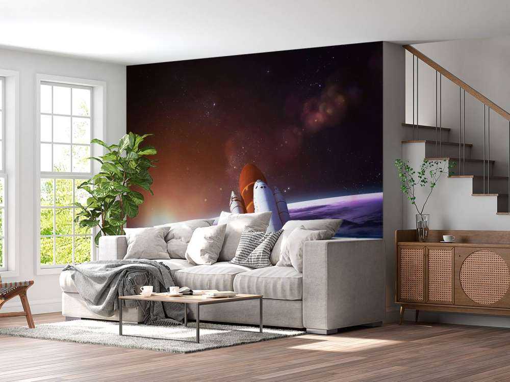 Space Shuttle in de ruimte