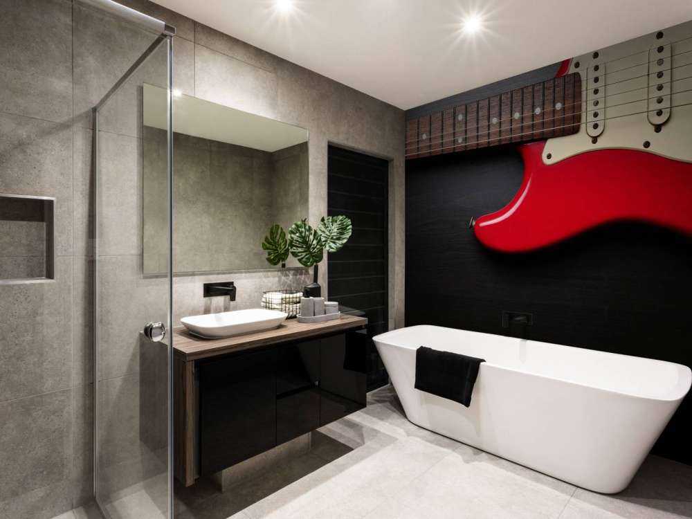 Rode elektrische gitaar