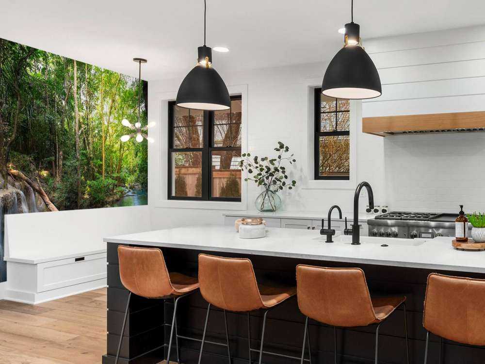 Waterval in een tropisch regenwoud