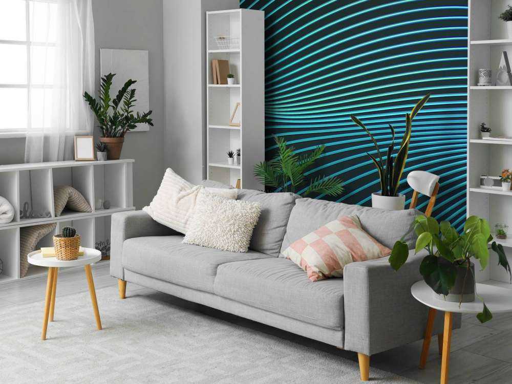 Golvend neon ontwerp