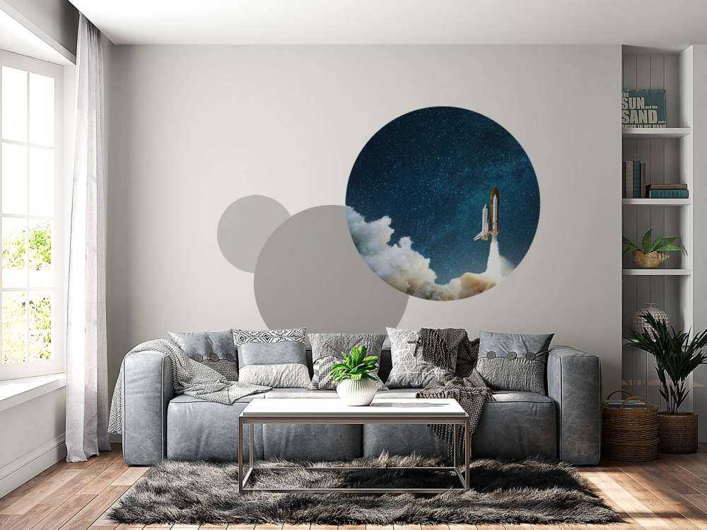 Space Shuttle lancering met sterren