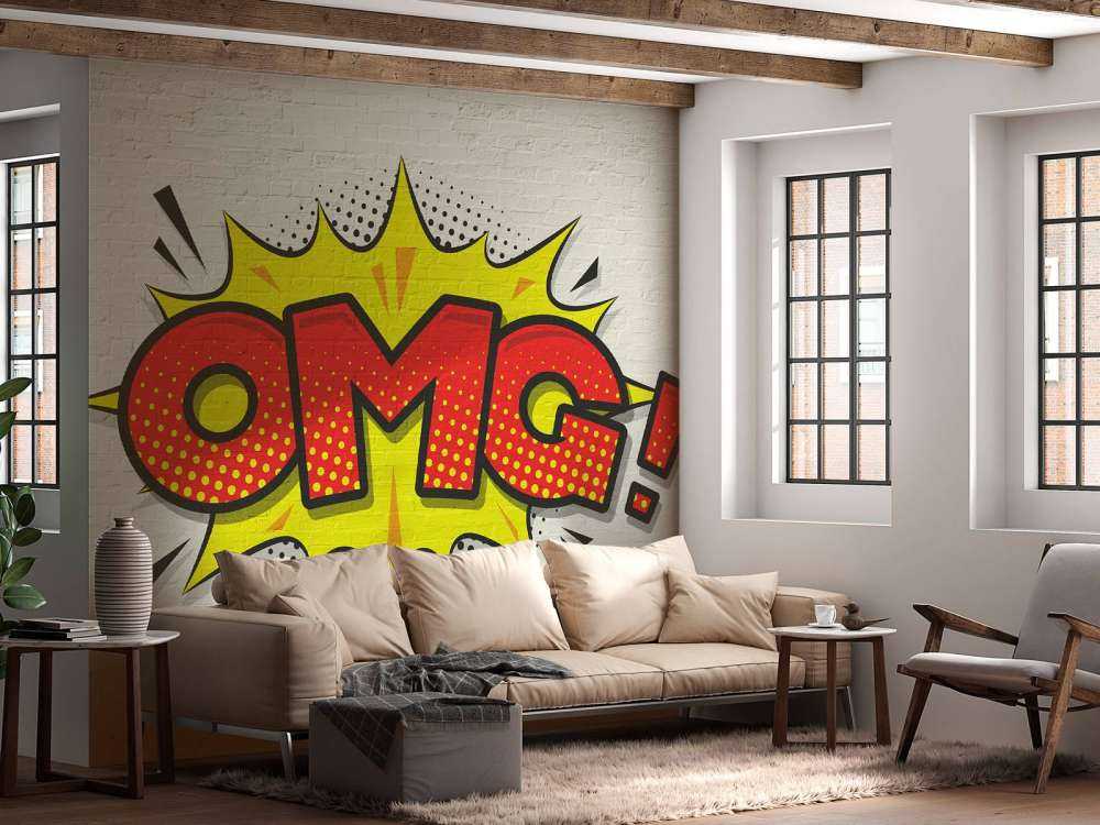 Gekleurde graffiti op muur