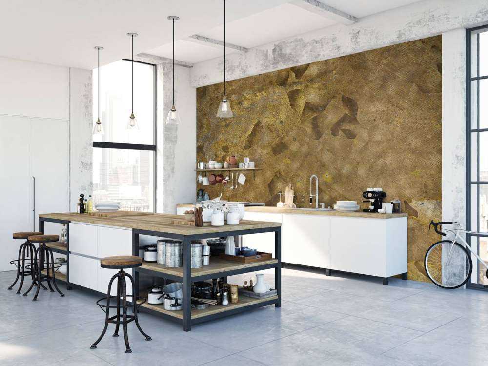 Goudkleurige structuur