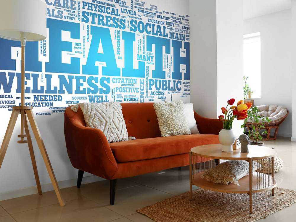 Gezondheid woorden design