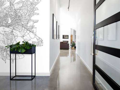 Plattegrond van Hamburg, wit 