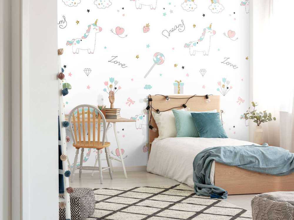 Eenhoorns, regenbogen en glitters