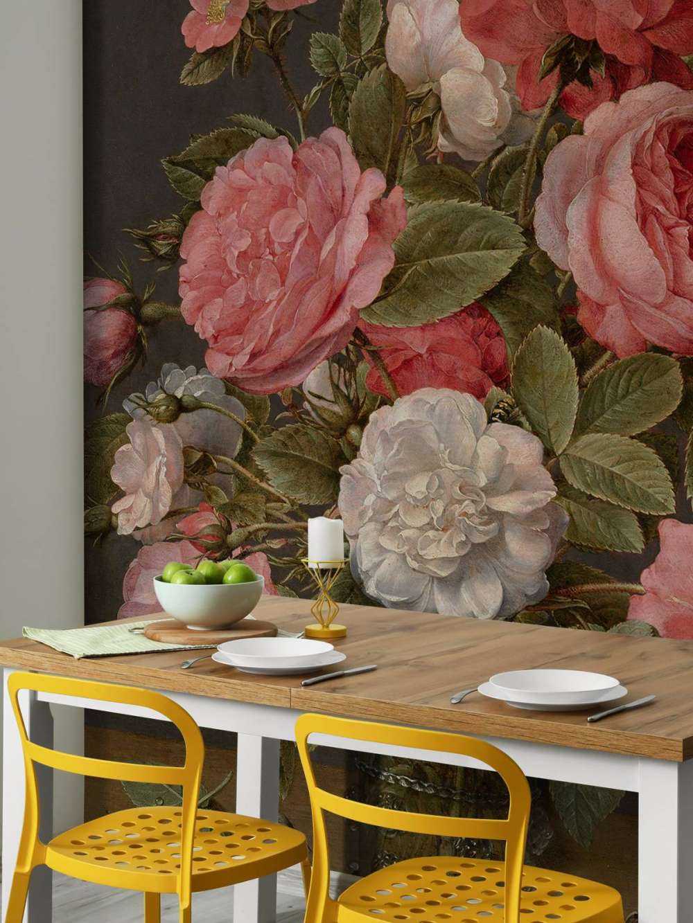 Rozen in een glazen vaas