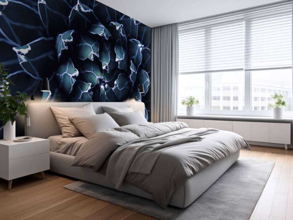 Donkerblauwe vetplant