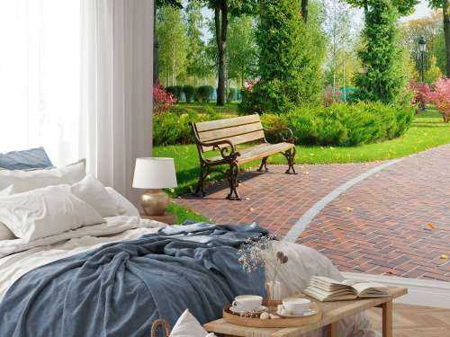 Park met bankje