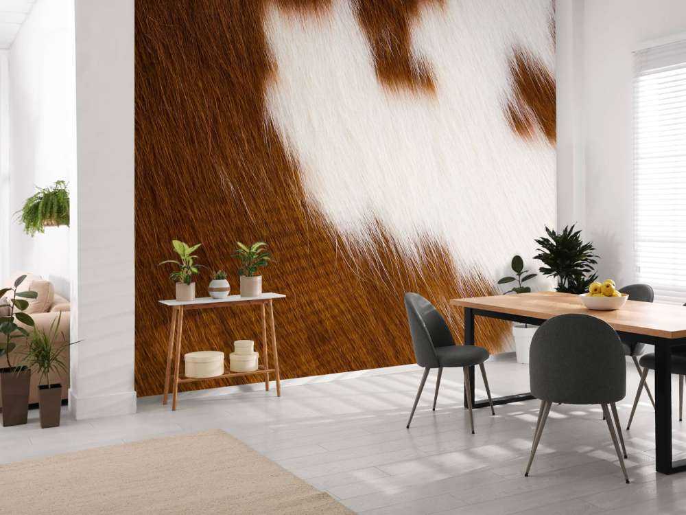 Koeienhuid roodbonte koe