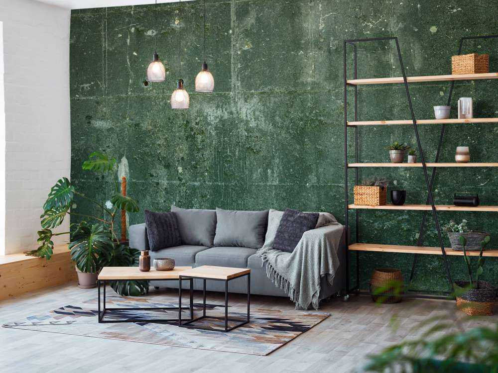 Groen betonlook