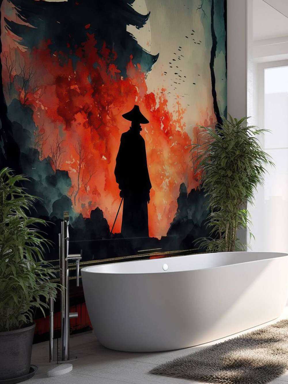 Illustratie met Oosterse elementen