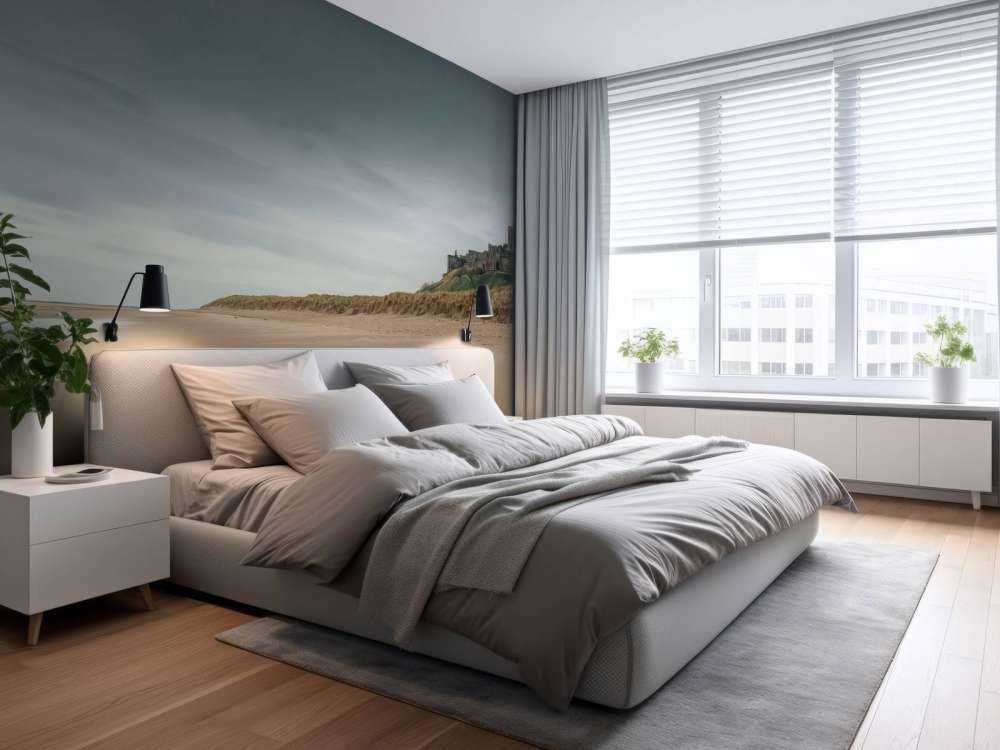 Bamburgh Castle, Northumberland coast line