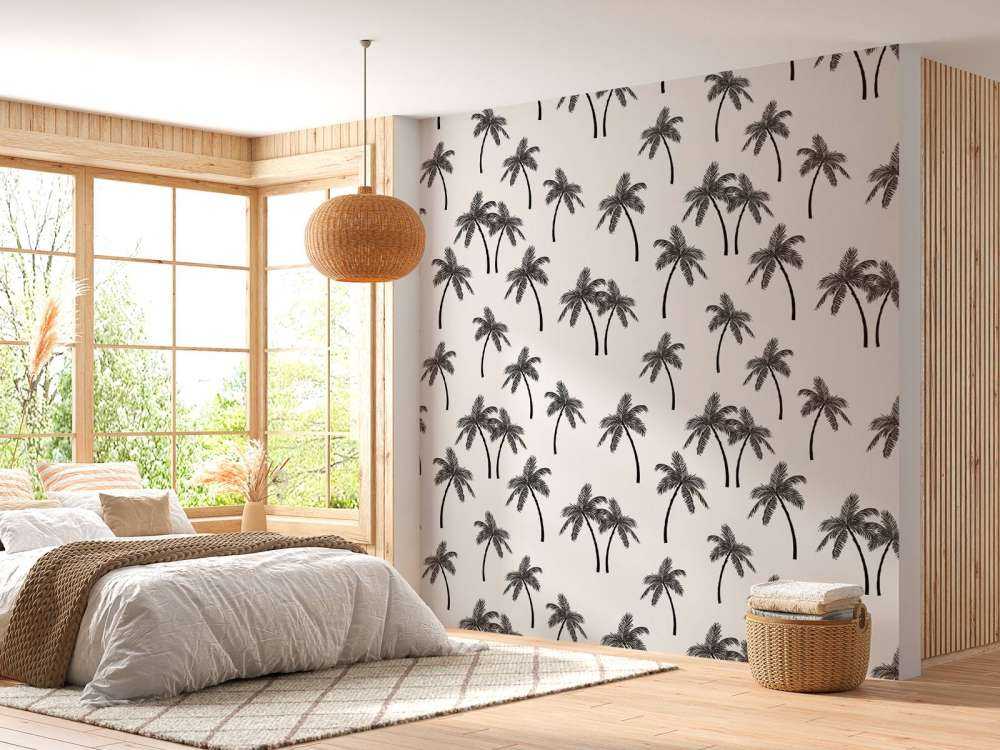 Patroon met palmbomen