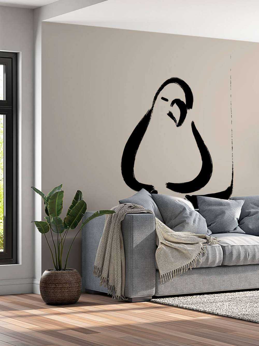 Abstracte vogel illustratie