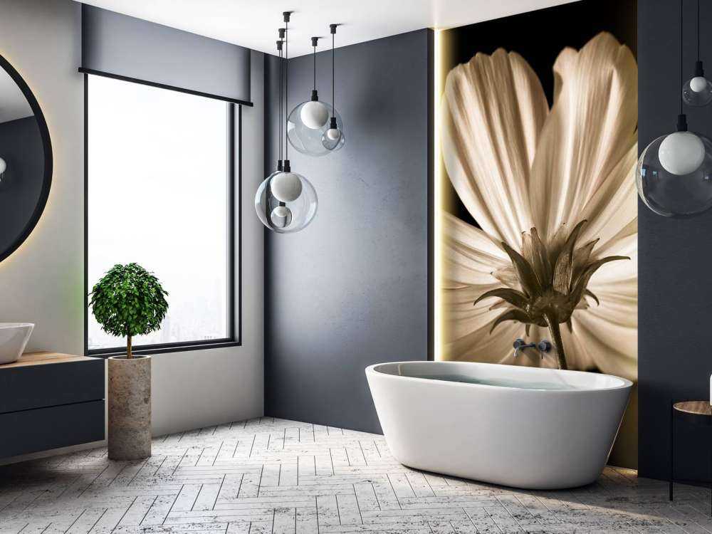 Cosmos bloem van onderen