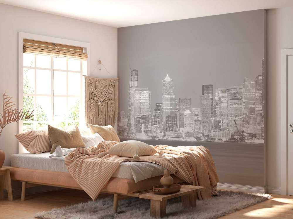 Skyline Seatlle in zwart - wit