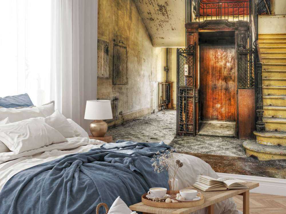 Verlaten hotel lobby