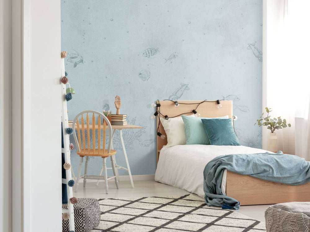 Inktvissen zee blauw