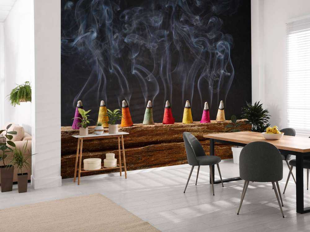 Gekleurde wierook stokjes