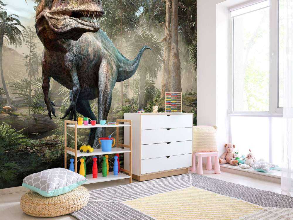 Acrocanthosaurus in het bos