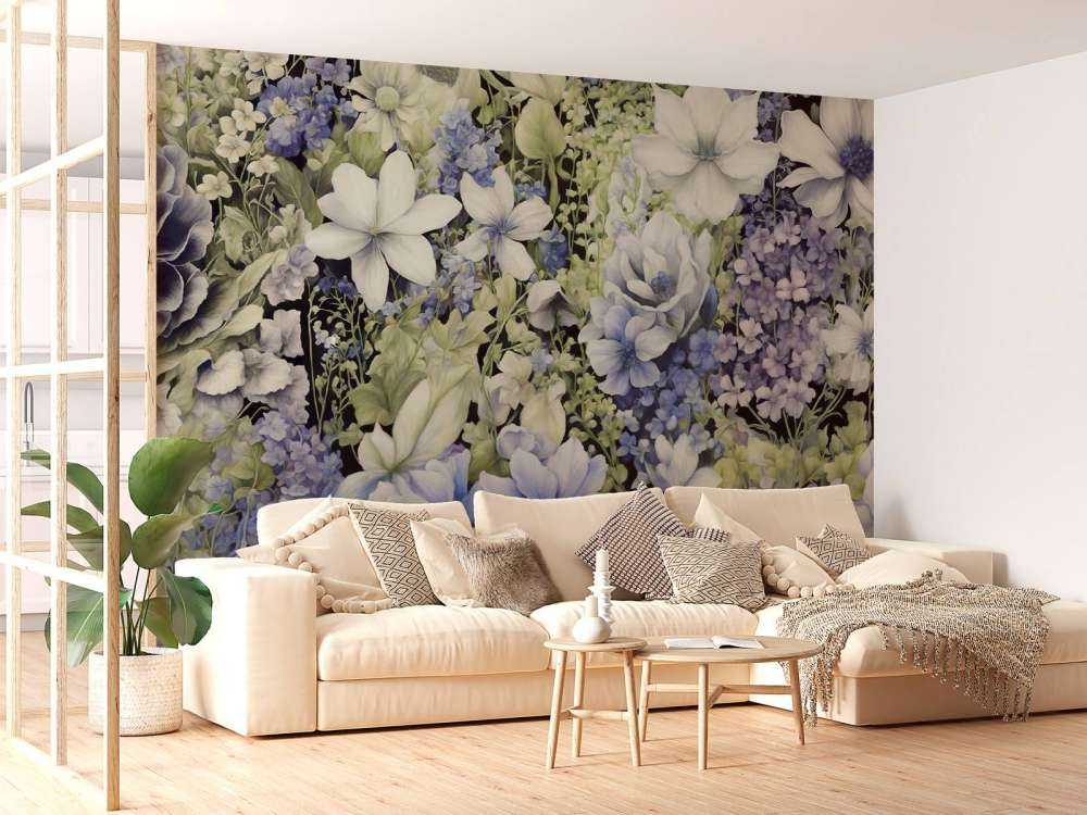 Flower festivalSEAMLESS Blue