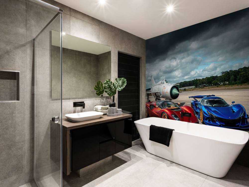 Luxe supercars bij gevechtsvliegtuig