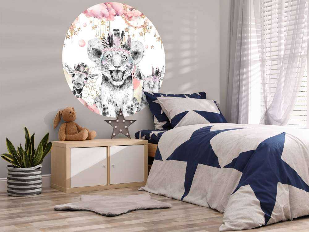 Dromerige dieren onder sterrenwolken