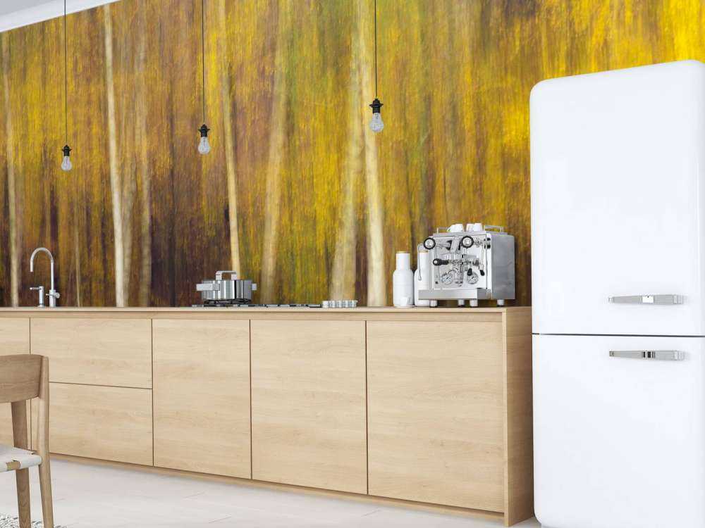 Herfstbos in Beweging