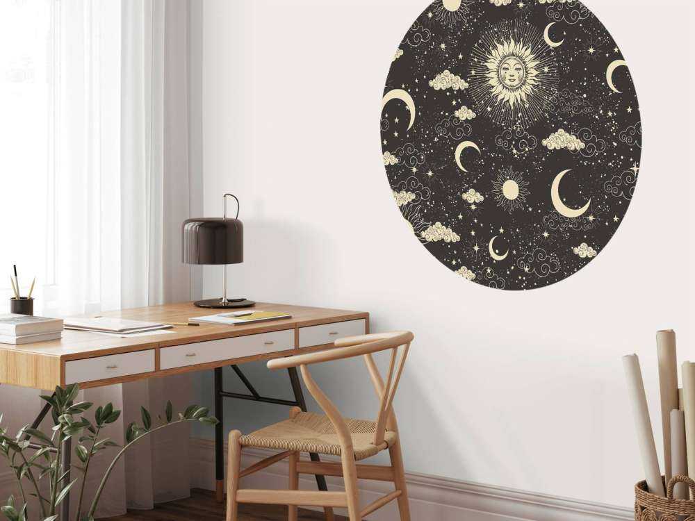 Hemelse nacht in vintage stijl