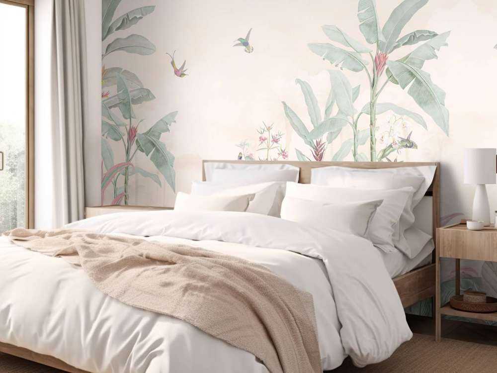 Kolibries onder zachte wolkenlucht