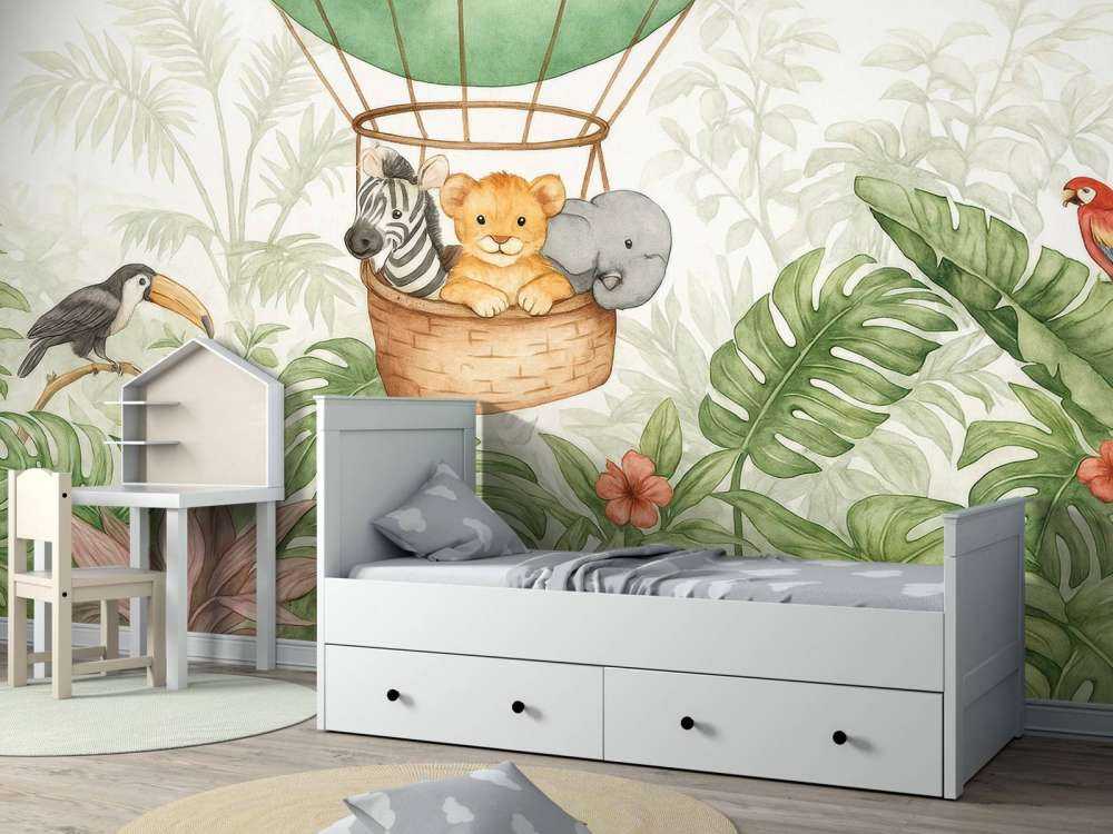 Jungleballon met kleine vrienden