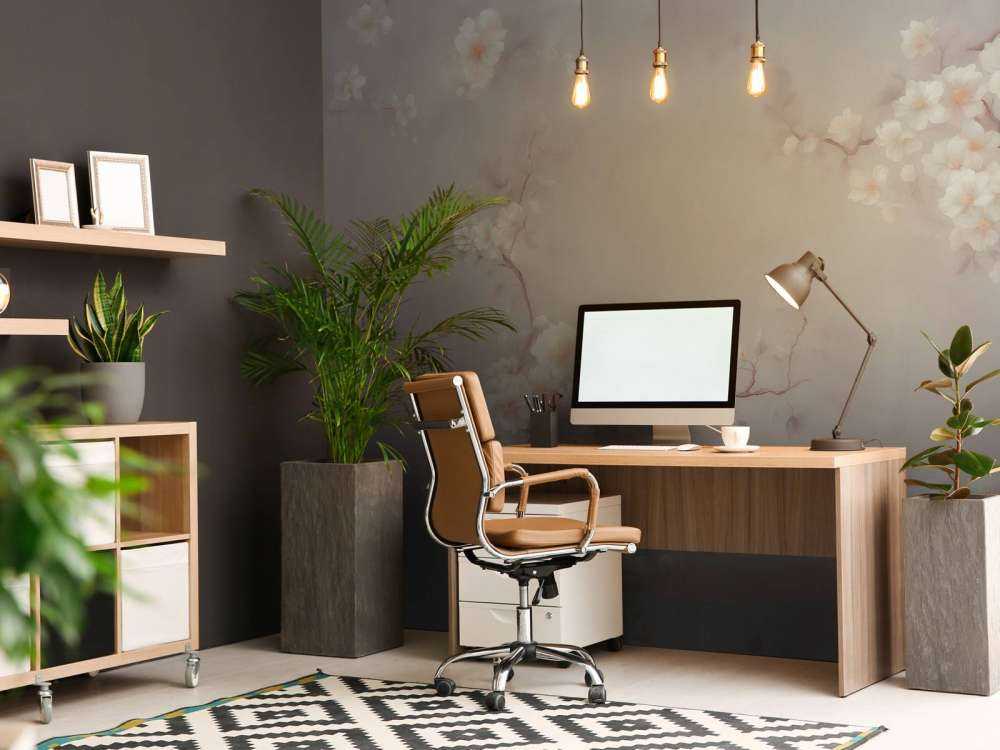 Lovely Branches of Flowers Taupe