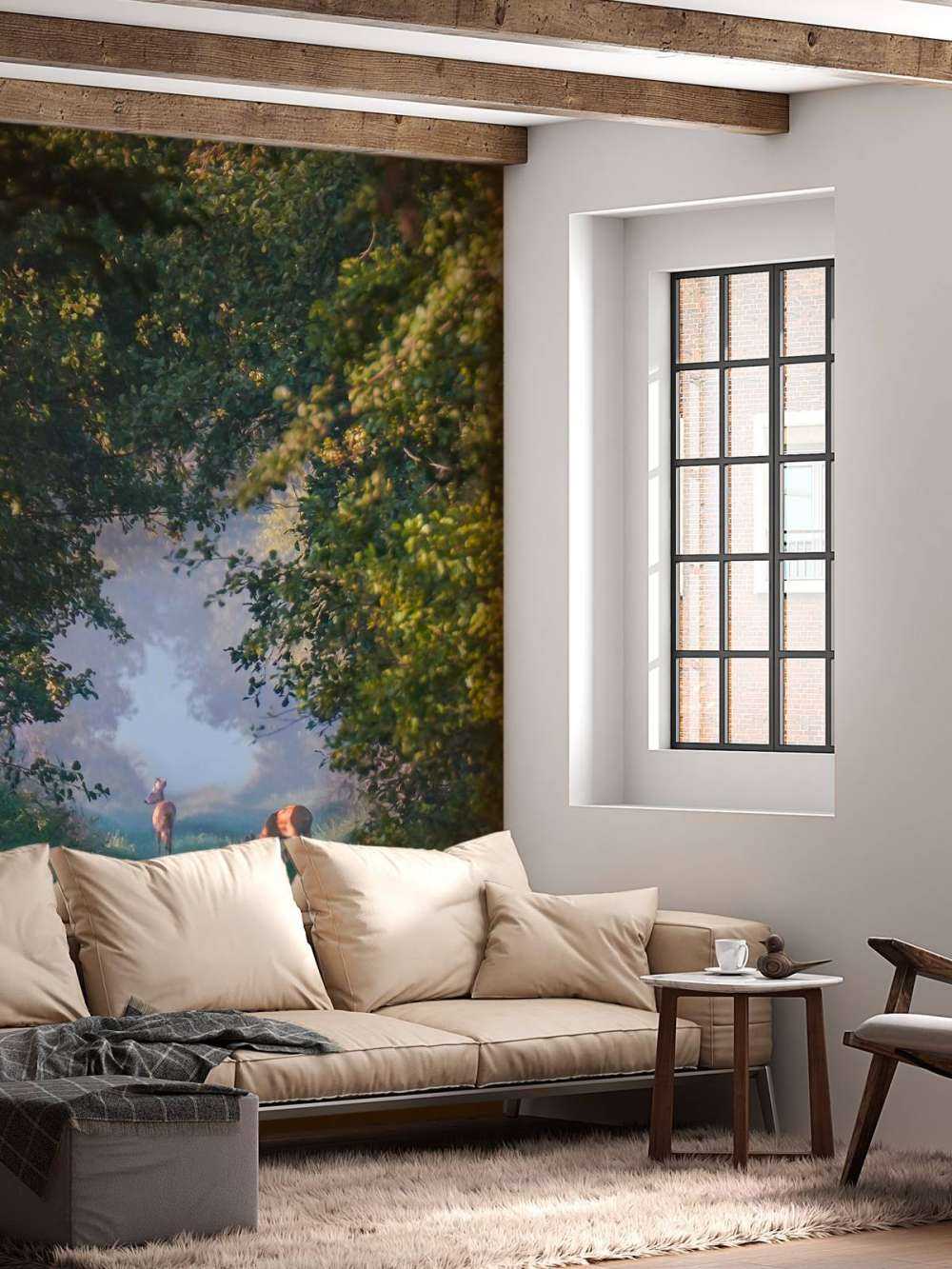 Bosdieren in het Morgenlicht