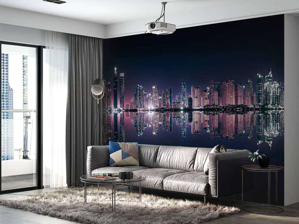 Nachtlicht boven stille wateren