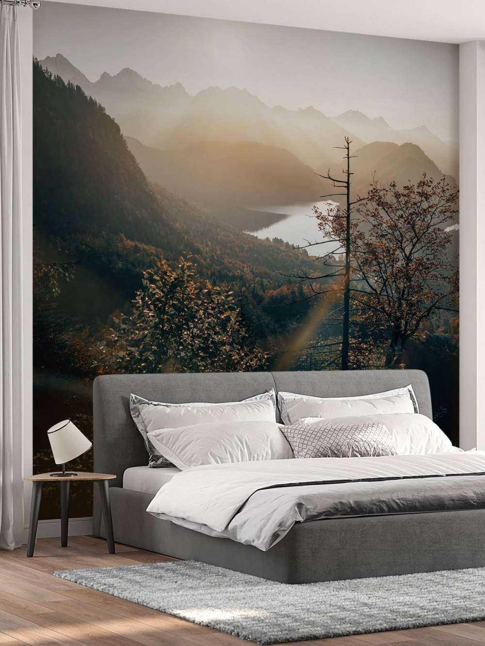 Uitzicht over de Alpen