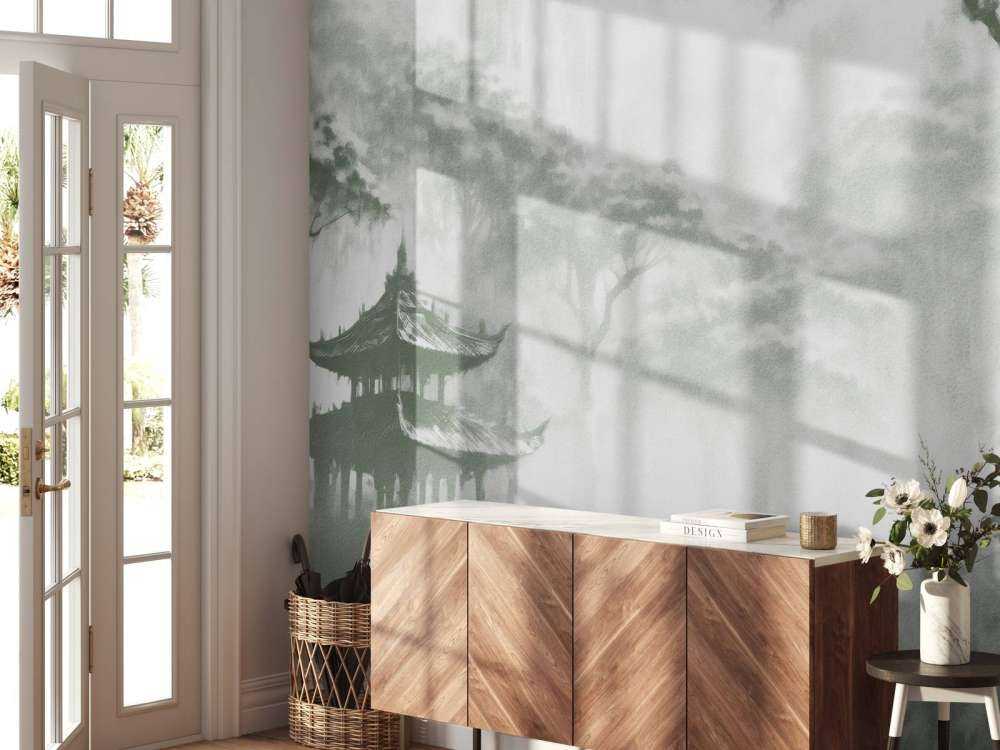 Nevelig Oosters Paviljoen, groen